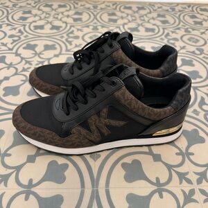 Michael Kors Black and Brown Women's Sneakers